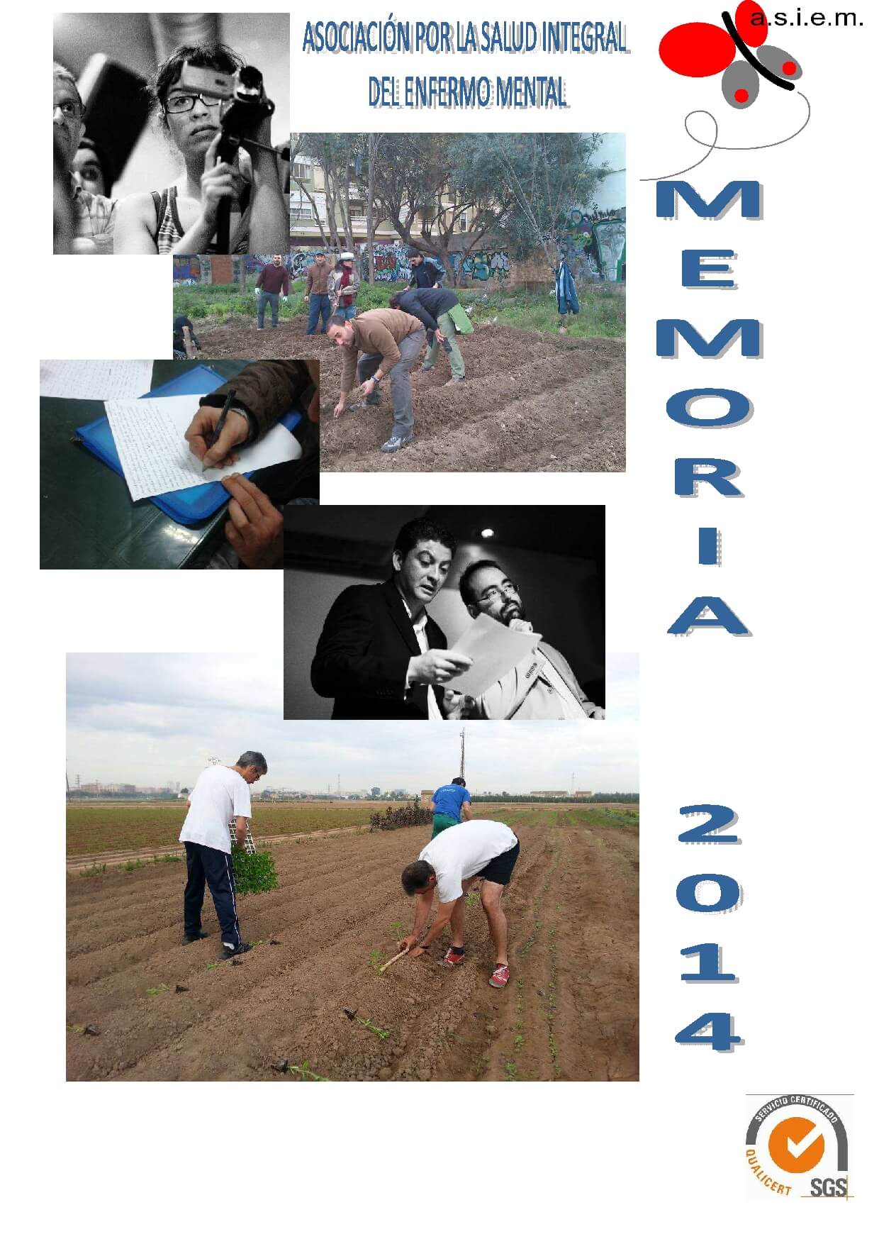 Portada de la memoria de actividades de ASIEM del año 2014