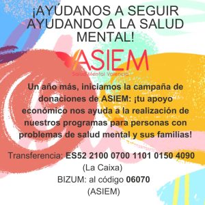 Cartel de la campaña de donación navideña ASIEM 2024