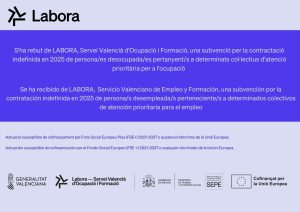 Cartel de la adjudicación de Labora